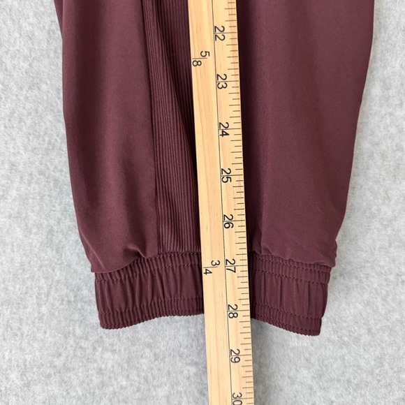 Athleta Brooklyn Lined Joggers Pants Womens Size 14 Maroon Red Athleisure Comfy - Picture 13 of 16